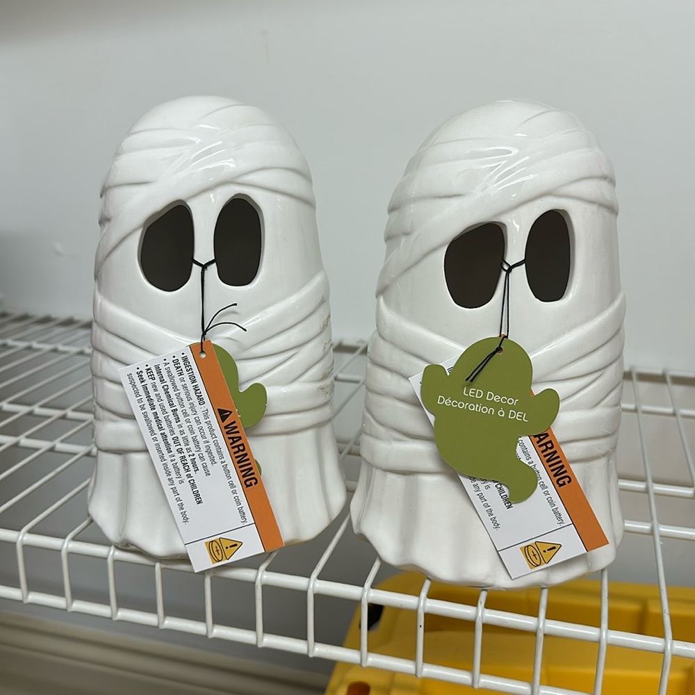 Halloween ghost decor. Purchased at Marshall’s.